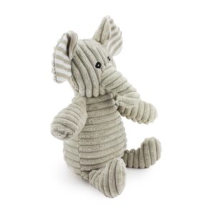 15" Corduroy Elephant w/ Squeaker, Crinkle