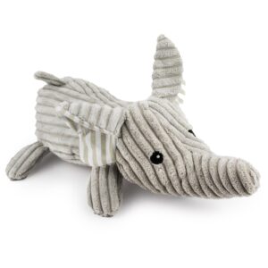 12" Corduroy Lying Elephant w/ Squeaker & Crinkle